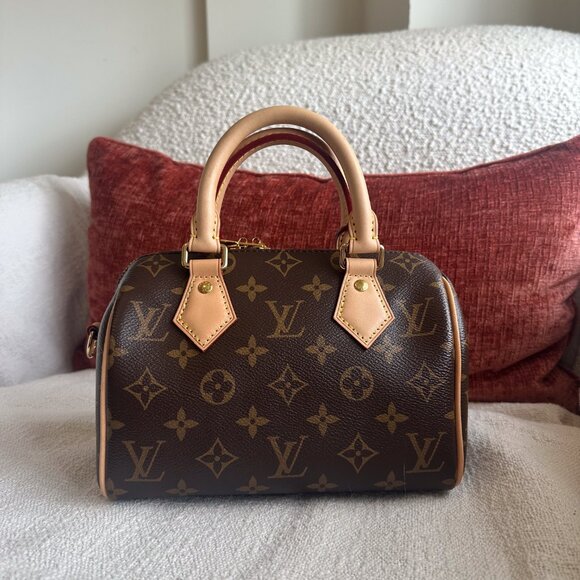 Louis Vuitton Speedy Speedy Bandoulière 20 with Beige Strap - Picture 2 of 15